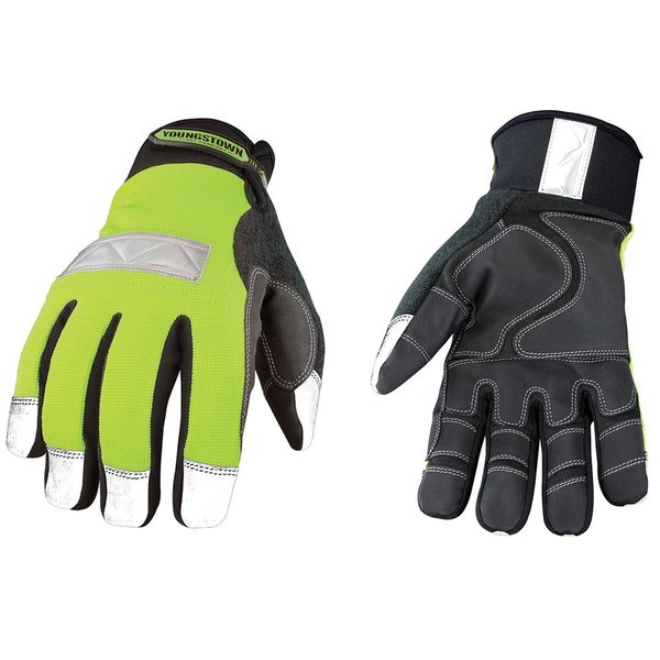 Youngstown Youngstown Safety Enhanced Visibility Lime Winter Hi-Vis Gloves 08-3710-10-L